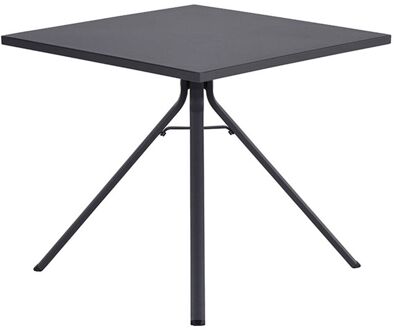 Rimini tafel 80 x 80 cm. Antraciet