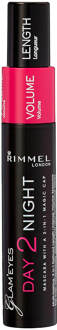 Rimmel Day2Night Mascara 001 Black 9.5 ml Zwart - 000