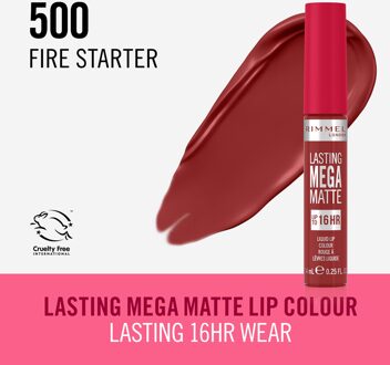 Rimmel Lasting Mega Matte Liquid Lip - 500 Fire Starter