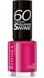 Rimmel London 60 seconds supershine Nagellak - 323 Funtime Fuchsia