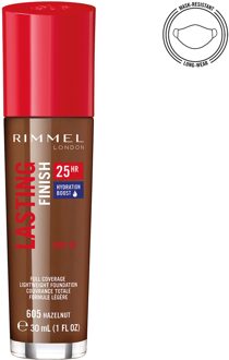 Rimmel London Lasting Finish 25H With Comfort Serum Foundation - Hazelnut