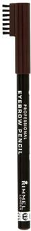 Rimmel London Professional Wenkbrauwpotlood 001 Dark Brown Bruin - 000