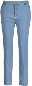 RINASCIMENTO Lichtblauwe Cropped Jeans - Dames Rinascimento , Blue , Dames - S