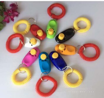 Ring Clicker Training Fluitje Hond Opleiding Clicker Dog Training Sirene Huisdier Puppy Trainer Tool Pet Supplies paars