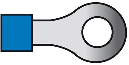 Ring Kabelschoen 654 M4 Blauw 10 Stuks