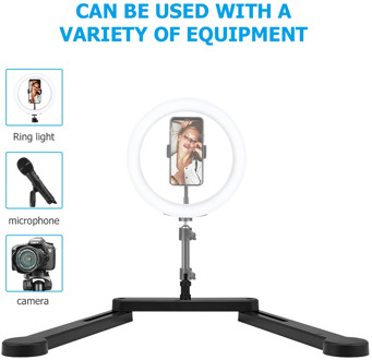 Ring Lamp LED Selfie Ring Light Cell Phone Holder Stand Phone Camera Studio Fill Light table holder For Video photography