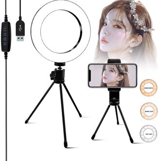 Ring Licht Met Telefoon Houder Statief Dimbare Selfie Licht Voor Fotografie Make-Up