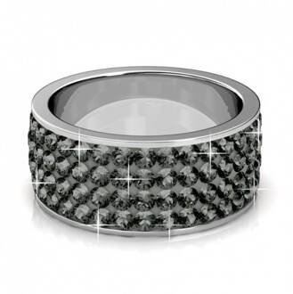 Ring Roller - Oostenrijks kristal van zeer hoge kwaliteit Grijs