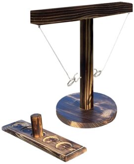 Ring Toss Game Party Speelgoed Moderne Eenvoudige Houten Haak Game Set Haken Snelle Interactieve Game Leisure Industriële stijl B2