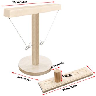 Ring Toss Game Party Speelgoed Moderne Eenvoudige Houten Haak Game Set Haken Snelle Interactieve Game Leisure Industriële stijl pruim