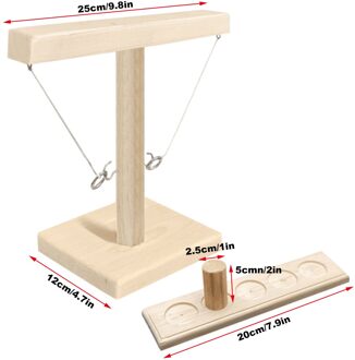 Ring Toss Game Party Speelgoed Moderne Eenvoudige Houten Haak Game Set Haken Snelle Interactieve Game Leisure Industriële stijl