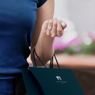 Ring Trilogy - 3 echte gecultiveerde zoetwaterparels rond 5-6 mm Wit - Q