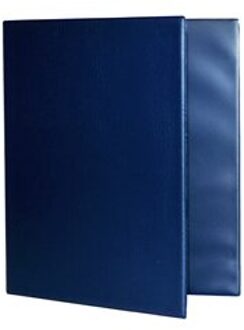 Ringband a4, 4 rings, 40 mm. d-mechaniek, tas rondom, kleur donkerblauw