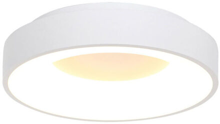 Ringlede ronde plafondlamp wit ingebouwd LED 2700K