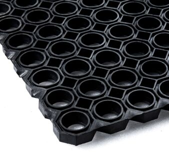 Ringmat 100 x 150 cm (23mm) - Heavy Duty Zwart