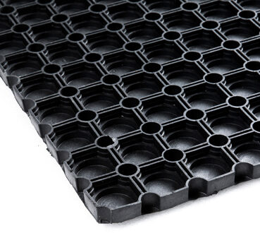 Ringmat 40x60 cm - Gesloten bodem Zwart