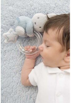 ringrammelaar gebreid - blauw