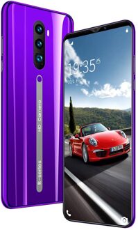 Rino3 Pro 5.8 Inch Scherm Android Telefoon Purple Water Screen Smartphone Effen Kleur Mobiele Telefoon Cool Vorm Mode AU