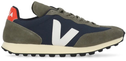 Rio Branco sneaker met suède details Khaki - 44