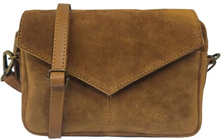 Rio Romy Suede light cognac damestas - H 13 x B 20 x D 4 cm