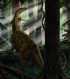 Riojasaurus Forest Vlies Fotobehang 250x280cm 5-banen Multikleur