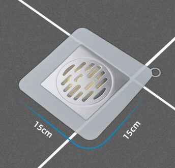 Riool Deodorant Cover Afdichting Plug Siliconen Deodorizer Wc Afvoerputje Cover Wc Afvoerputje transparant wit