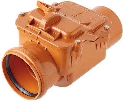 Rioolontstoppingstuk Terugslagklep - Pvc - Roodbruin - 110mm
