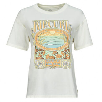 RIP CURL T-shirt Korte Mouw Rip Curl LONG DAYS RELAXED TEE" Wit - S, M, L, XS