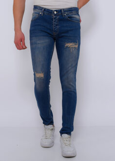 Ripped jeans slim fit strech dc Blauw - 29
