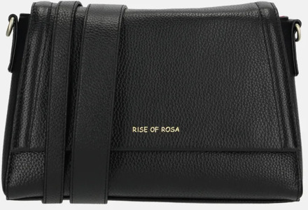 Rise of Rosa overslag crossbody tas zwart