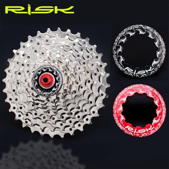 Risico 11T Vliegwiel Cover Vliegwiel Cap Aluminium Cassette Borgring Voor Weg Mountainbike Cnc Vergrendeld Washer 1 stks/doos 1 stk-doos zwart