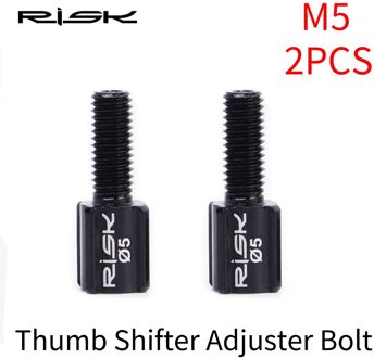 Risico 2 Pcs M5/M6 Road Mtb Fiets Thumb Shifter Brake Cable Richter Schroef Bouten Achter Thumber Shifter Fiets 2stk M5
