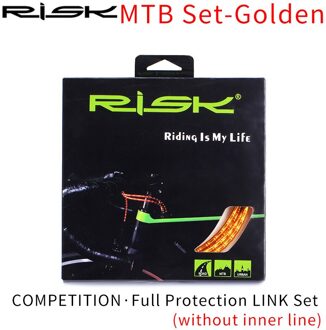 Risico Cnc Aluminium Fiets Kabel Met Katheter Set Ultralight Mtb Racefiets Bamboe Link Kabel Behuizing Kit Past Shifting/rem MTB reeks-gouden