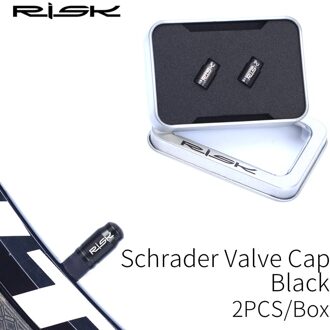 Risico FV55 AV55 Weg Mountainbike Fiets Titanium Presta Schrader Valve Cap Nut Wrench Stofkap Fietsen Acces SchraderValveCap BLK