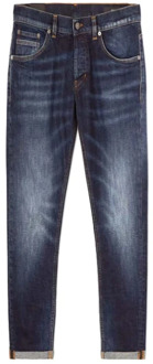 Ritchie Skinny Fit Lage Taille Jeans Dondup , Blue , Heren - W36