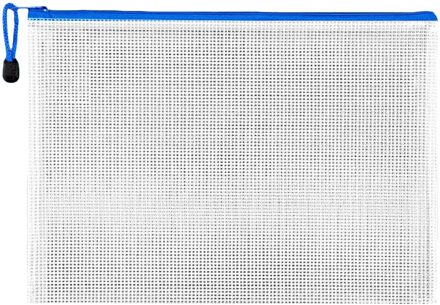 Rits Papier Bestandsmap Waterdichte Plastic Boek Potlood Pen Case Bag Bestand Document Tas Voor Kantoor Student Leveringen wit