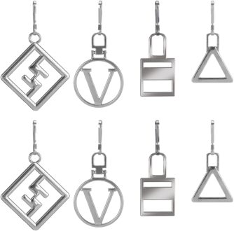 Rits Pull Tab 8 Stuks Rits Reparatie Kit Metalen Rits Hoofd Voor Schoenen Bagage Koffers Zak Jas Reparatie