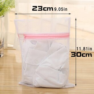 Ritssluiting Mesh Wasserij Wassen Tassen Opvouwbare Ondergoed Wasmachine Kleding Bescherming Kleding Organizer Rood