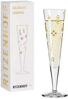 Ritzenhoff Goldnacht Champus 1040 champagneglas Helder