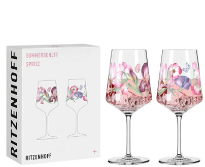Ritzenhoff Sommersonett Sprizz glas 15/16 - 2 stuks Helder / Roze