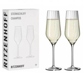 Ritzenhoff Sternschliff Champagneglas 1 - 2 stuks Helder