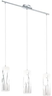Rivato Hanglamp - E27 - 70,5 cm - Grijs/Wit