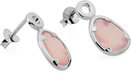 'Rivera' Dames 925 Sterling Zilver Dangle Oorbellen - Zilver ZO-7480/PC