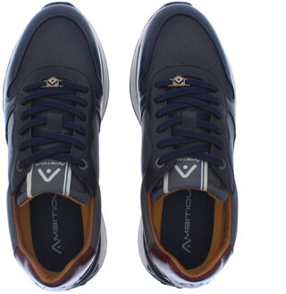 Riviera heren sneaker | heren | maat: | combinatie Blauw - 44