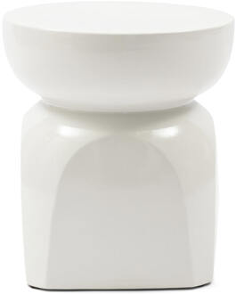 Riviera Maison Bijzettafel 'Porto' Keramiek, kleur Pure White