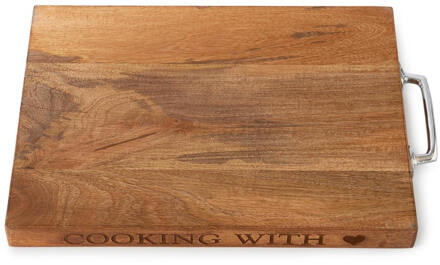 Rivièra Maison Cooking With Love Snijplank 45 x 30 cm Bruin