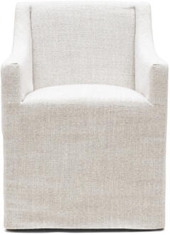 Riviera Maison Eetkamerstoel 'Firenze' Rich Tweed, kleur Antique White