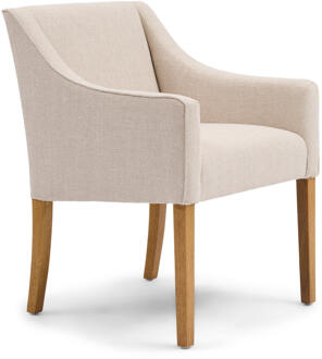 Riviera Maison Eetkamerstoel 'Savile Row' Chenille Jacquard, kleur Glossy Flax