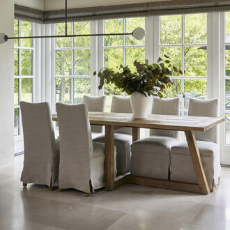 Riviera Maison Eettafel 'Bali' Essenhout, 240 x 100cm - 240 x 100 cm