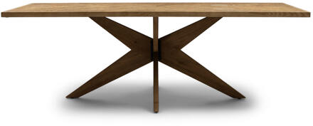 Riviera Maison Eettafel 'Portland' Eikenhout, 230 x 100 cm, kleur Bruin